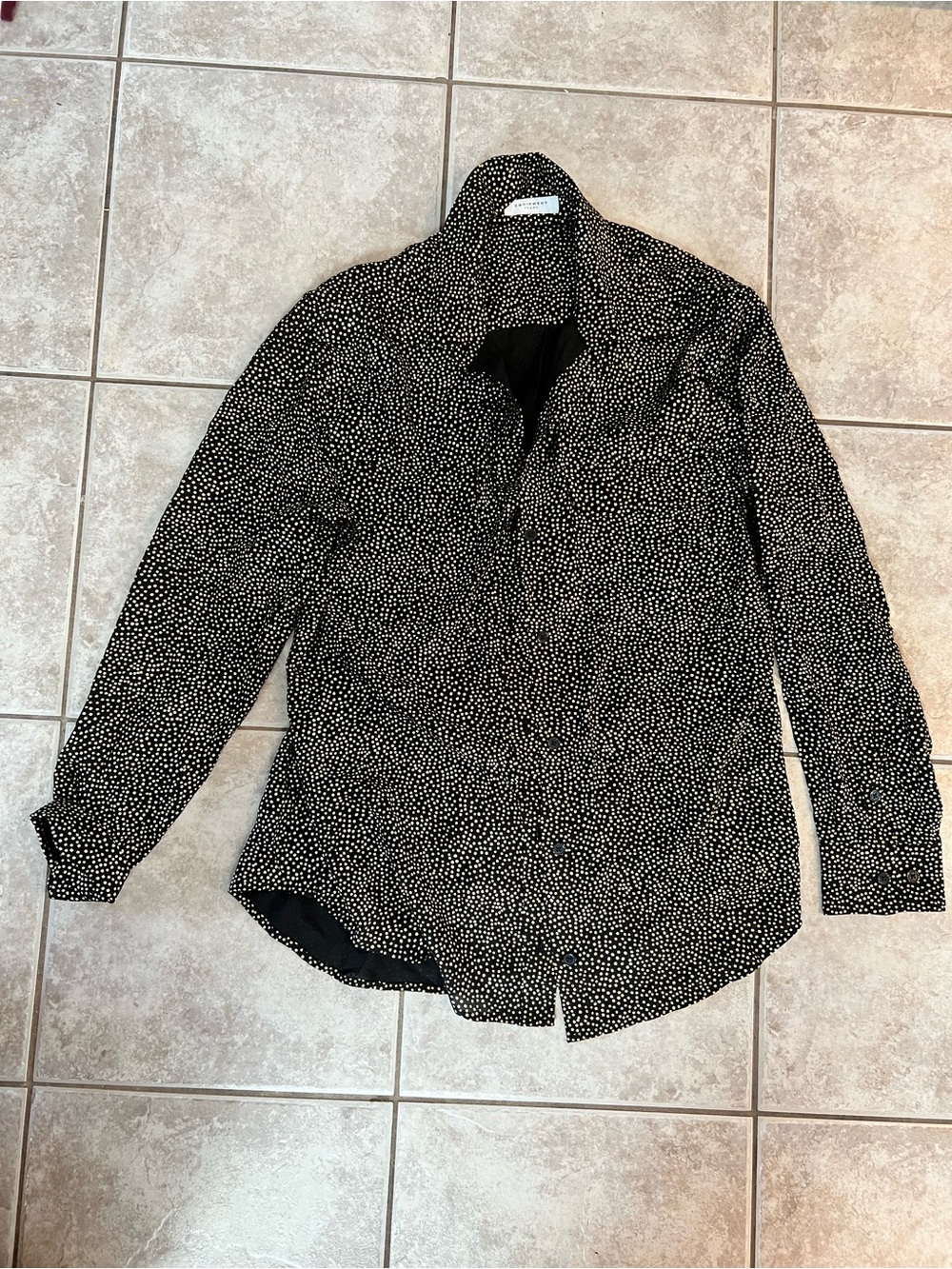 Women’s gold dot-Print Button-Up Shirt